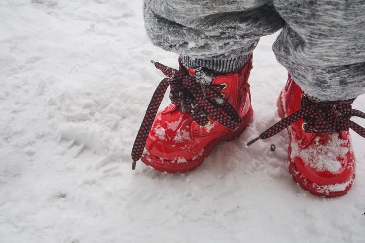 A summer call-to-action on winter sidewalks