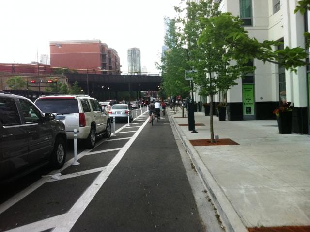 Could Uptown be Waterloo's first protected bike way?