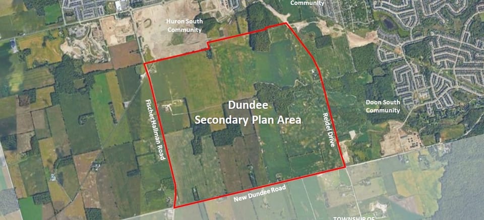 Dundee Secondary Plan site in southwest Kitchener